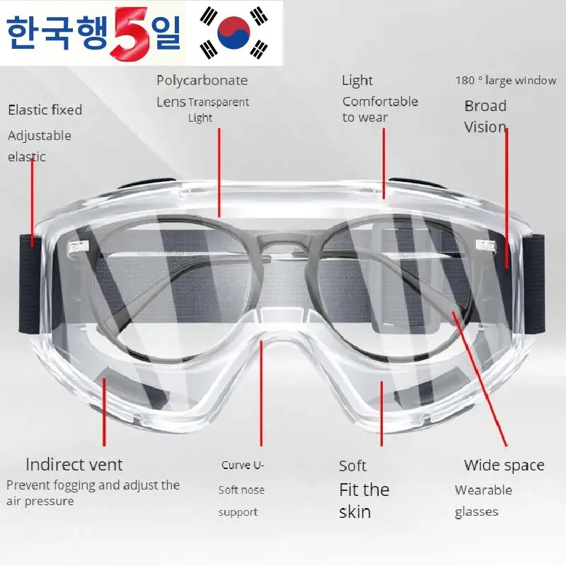 Goggles Splashproof Dustproof Windproof Sandproof Anti-fog Transparent Riding Skiing Sports Glasses