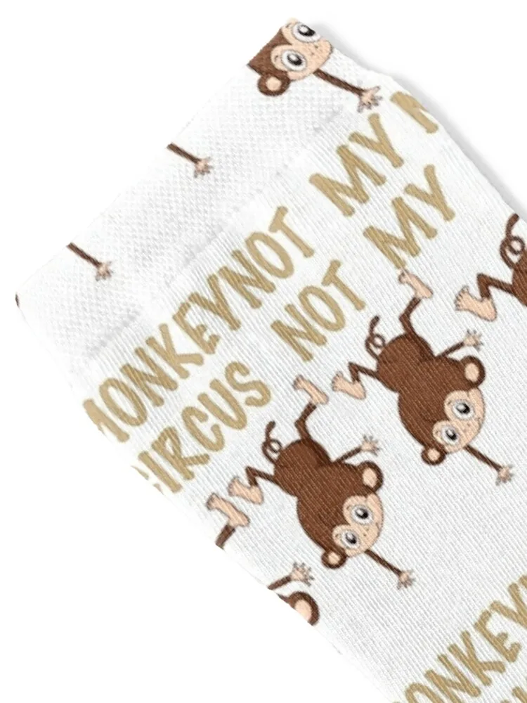 Not my monkeys not my circus Socks winter thermal gift Novelties Socks Ladies Men's