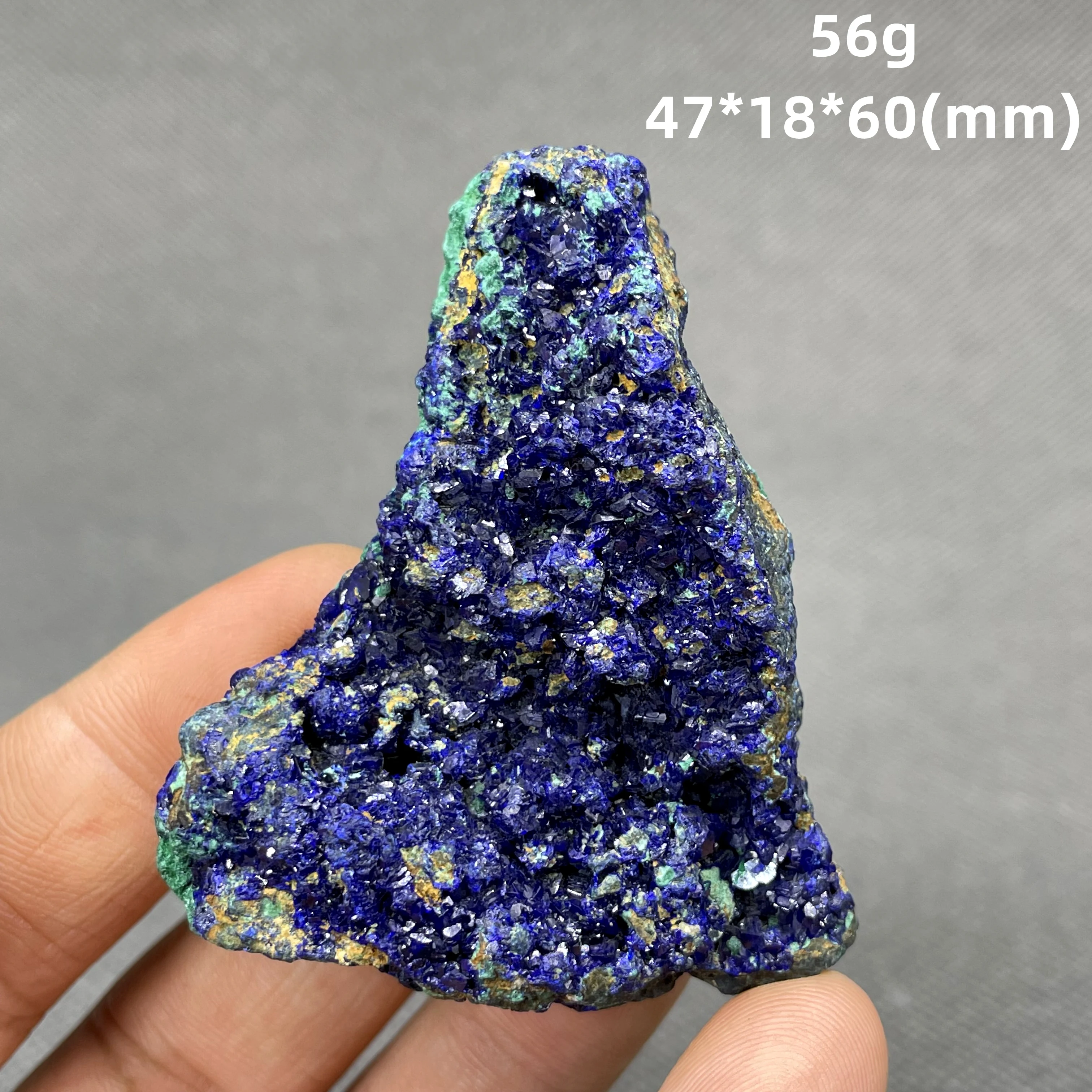 BEST! 56g Natural beautiful Azurite and Malachite symbiotic mineral specimen crystal Stones and crystals Healing crystal