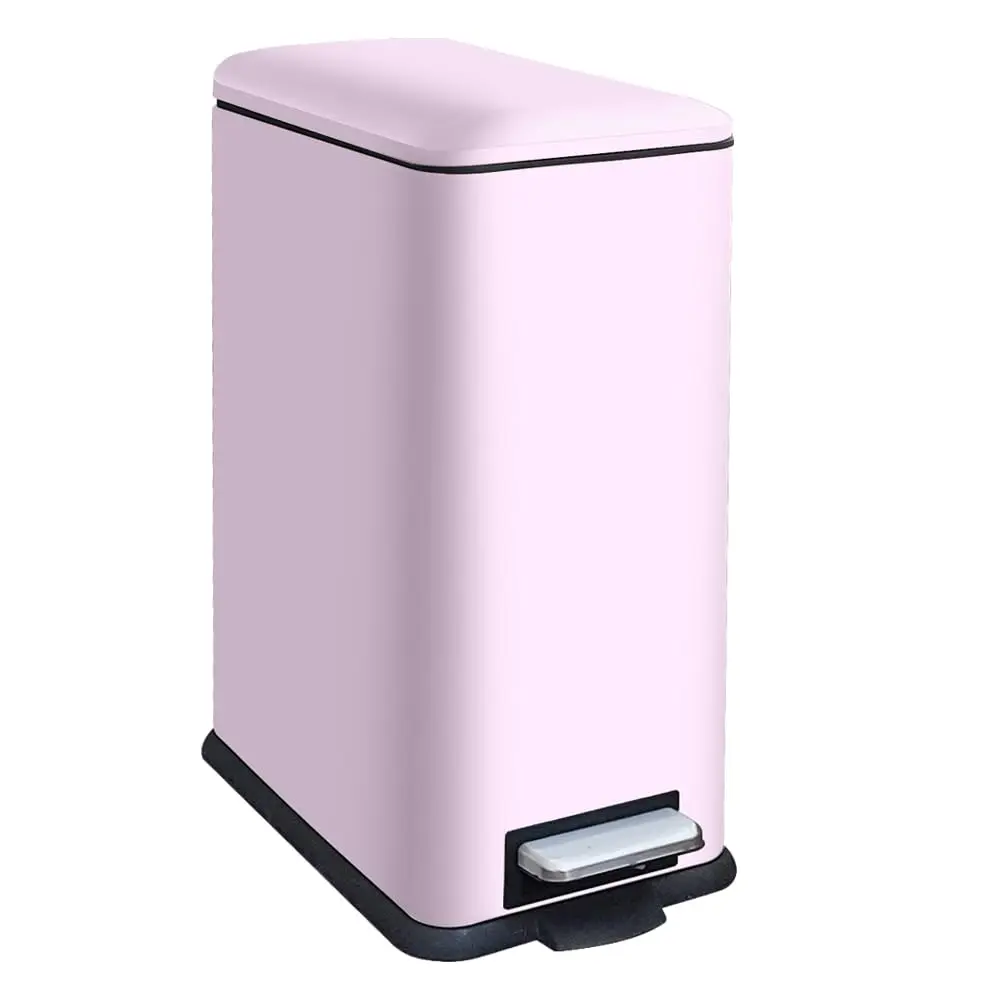 

Kitchen Rubbish Bin, 30 L, Slim Pedal Bin With Lid, Stainl Steel Kitchen Rubbish Bin With Inner Bucket, Rectangular Waste Bin