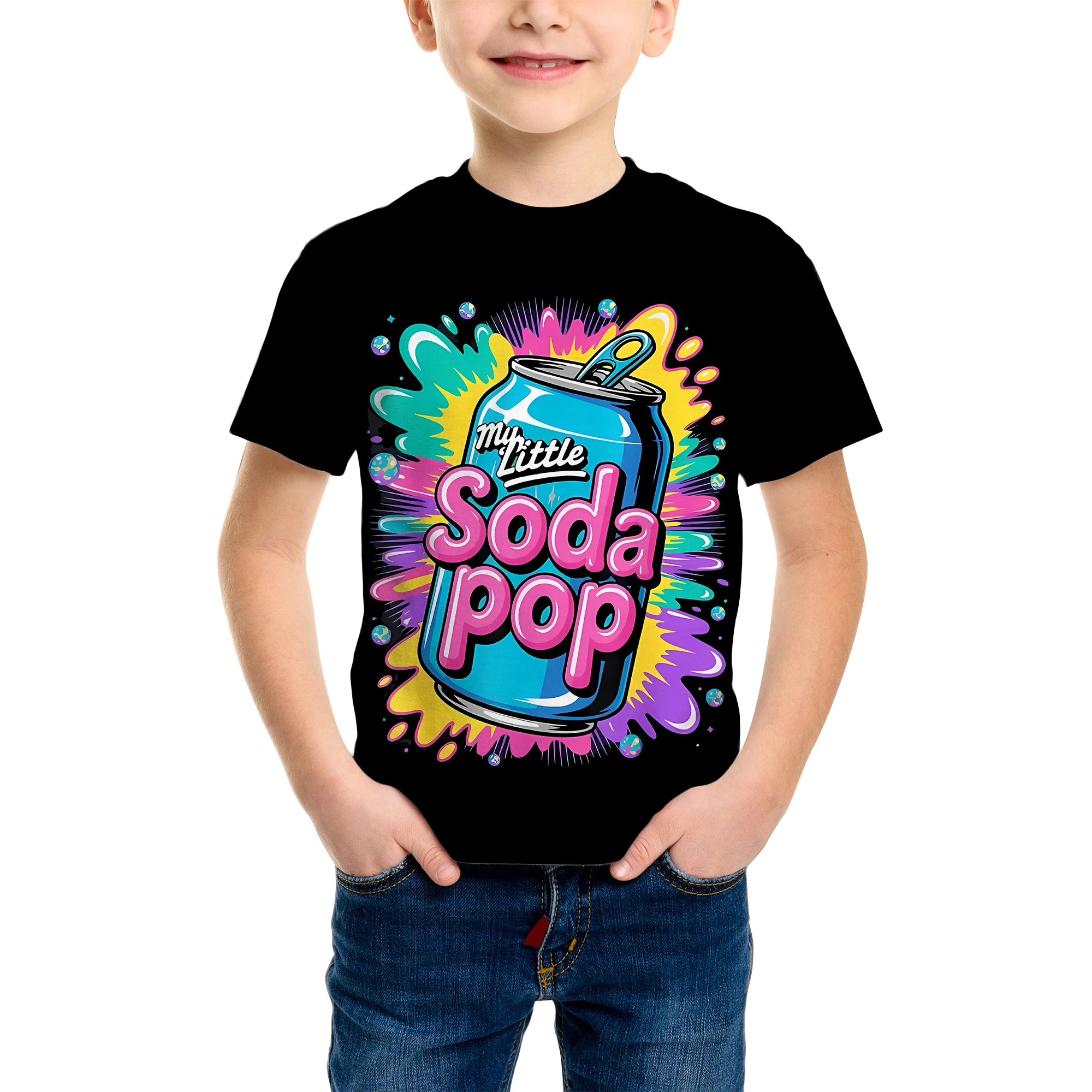 Demon Hunters Saja Boys Kids T-shirts Baby Girl Boy Cartoon Short Sleeve Tops Anime Fans T-shirt Children's Clothing