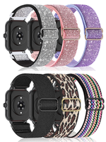 20mm/22mm Shiny Elastic strap For Amazfit gts 4-3-2-2e-mini/GTR 4/3 Pro band Amazfit Bip 5/Bip3 pro/Balance/GTS/GTR 4-3-2 straps
