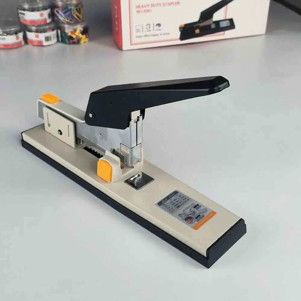 Large Capacity Hand Operated Staple Pop-up Type Anti-slip Heavy Duty Stapler with 4000pcs Nails Up To 100 Pages Desktop Stapler