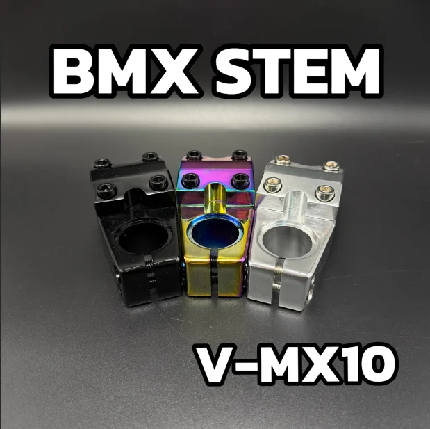 

VOLE Aluminum Alloy Bicycle Stem BMX Stem MX10 22.2mm 28.6mm 50mm CNC Black/Silver/OilsiBMX Parts Mountain Bike Bike Accessories
