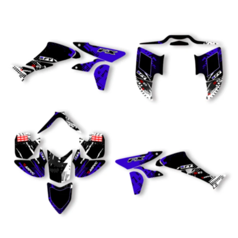 

DSMTECH Custom Motorcycle Graphics Enduro Decals Stickers Kits For Honda 2005 2006 2007 2008 2009 2010 2011-2014 TRX450 004