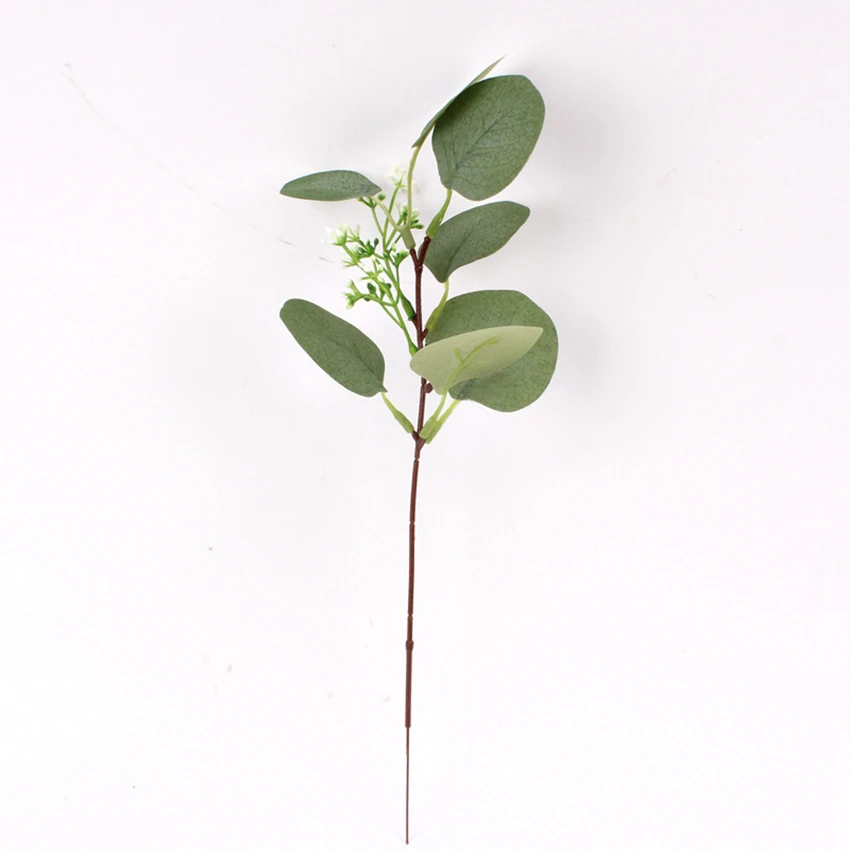 10/20 Stück künstliche Pflanzen, Eukalyptusblätter, Heimvase, Dekoration, Outdoor, Garten, Hof, Hochzeit, Braut, Blumenkranz, Blumengeschenk, Requisiten – Detail 5