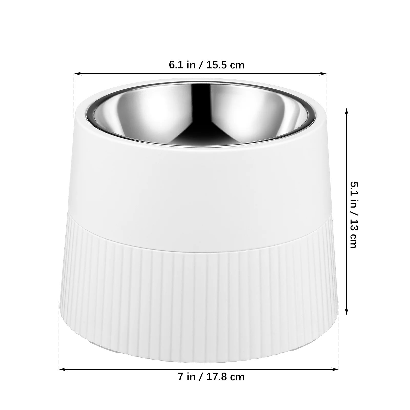 

Stainless Steel Pet Bowl Raised Container Single Elevated Dog Feeding Stand Water Dish Small Size Puppy Food Holder Dog Bowls