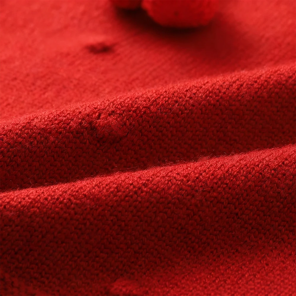 فستان محبوك على طراز الأميرة للفتيات مع ياقة لوتس للأطفال من القطن الخالص، تنورة سترة خريفية بتصميم كرز حلو، أزياء لطيفة