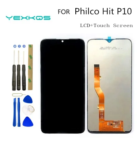 Écran tactile LCD pour Philco Hit P10, 100% testé, panneau avant en verre, outils Sesnor