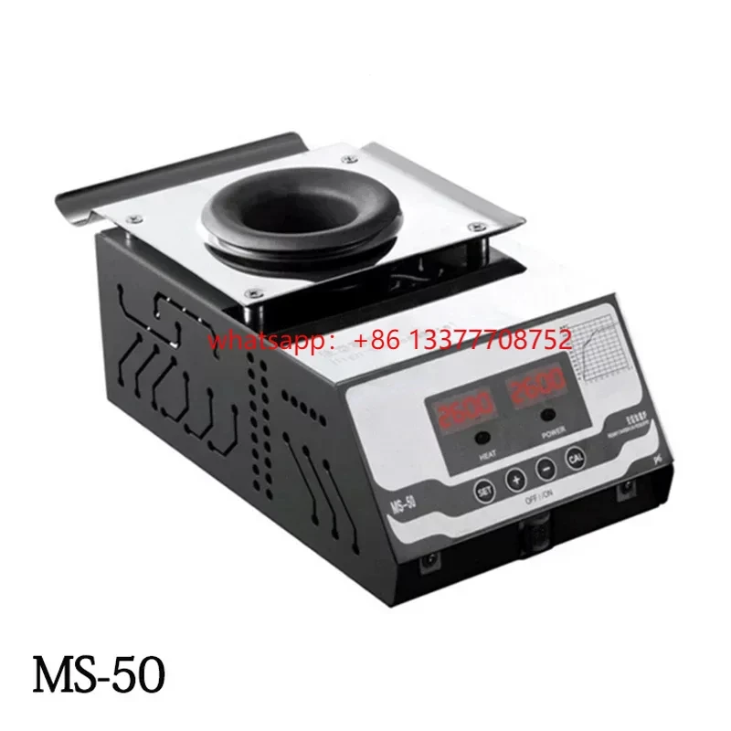 

MS-50 250w Digital Lead-free Titanium Alloy solder pot melt 0.6KG temperature adjustable Melting tin furnace 110V /220V