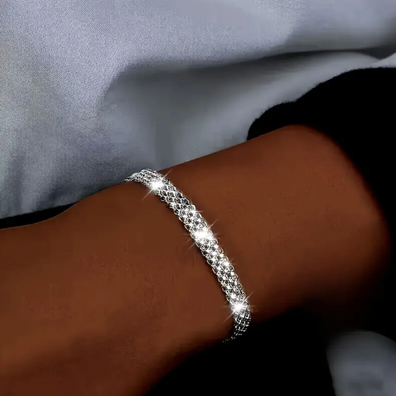 

браслет серебряные украшения браслет-цепочка для мужчин женщин итальянский серебряный браслет-цепочка ювелирные изделия Доставка из