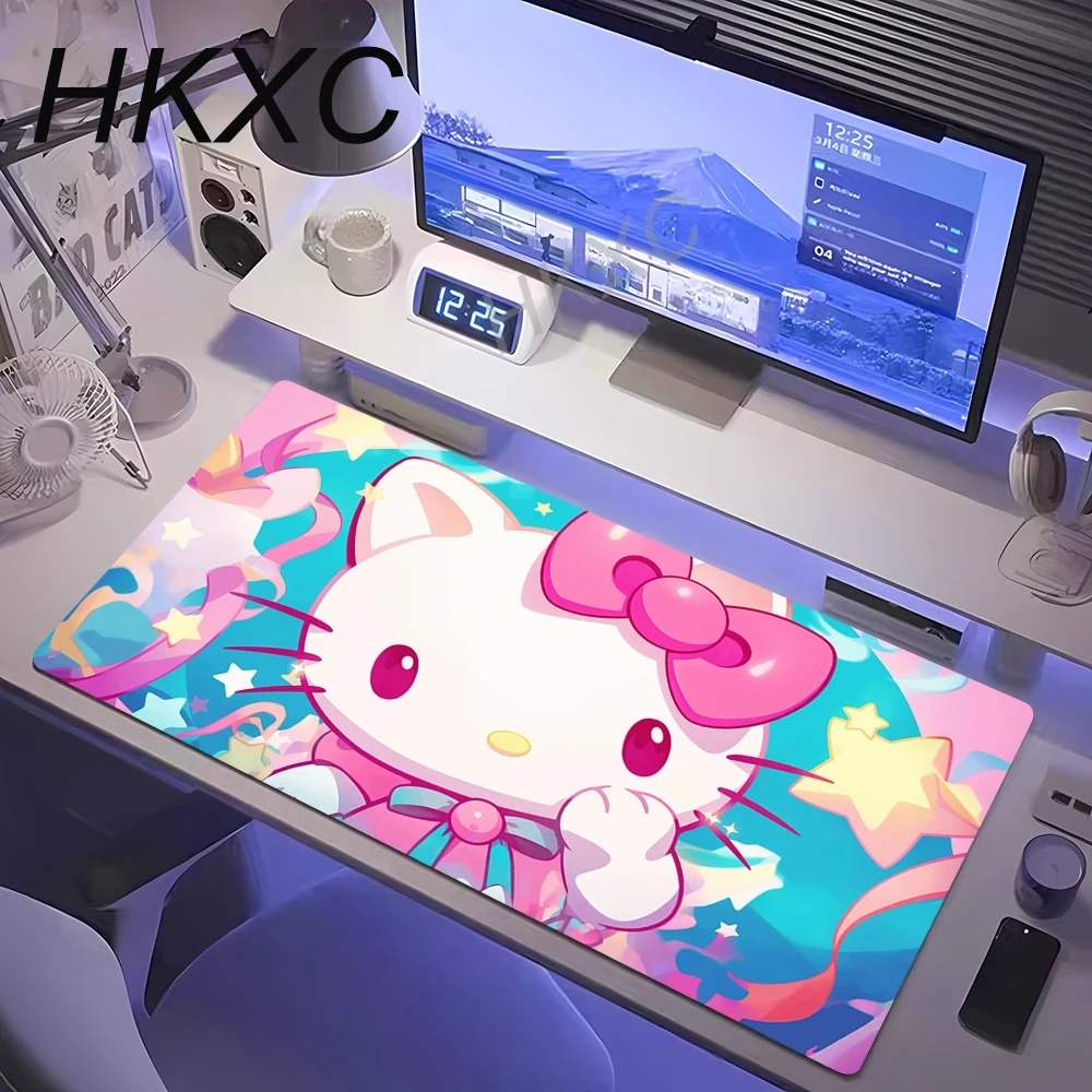 かわいいハローキティマウスパッド ピンク 600x300mm