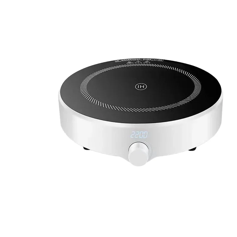

Mini household induction cooker cross-border round power supply with plastic case