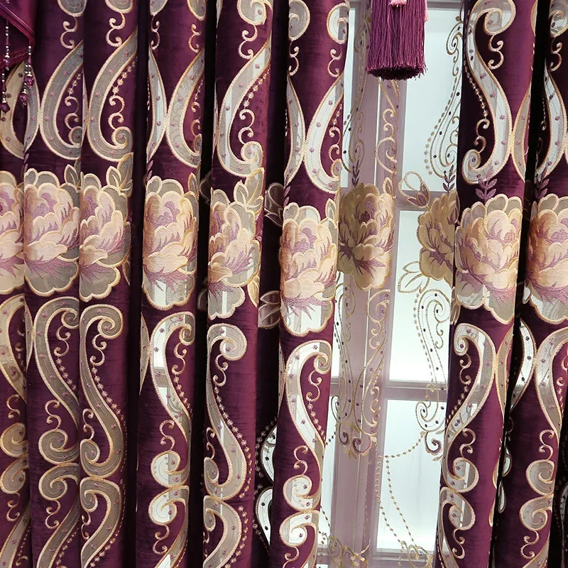 النمط الأوروبي بسيط الحديثة قصر أنيقة نافذة الستائر لغرفة المعيشة غرفة الطعام غرفة نوم فيلا دراسة المنزل فندق شقة #4