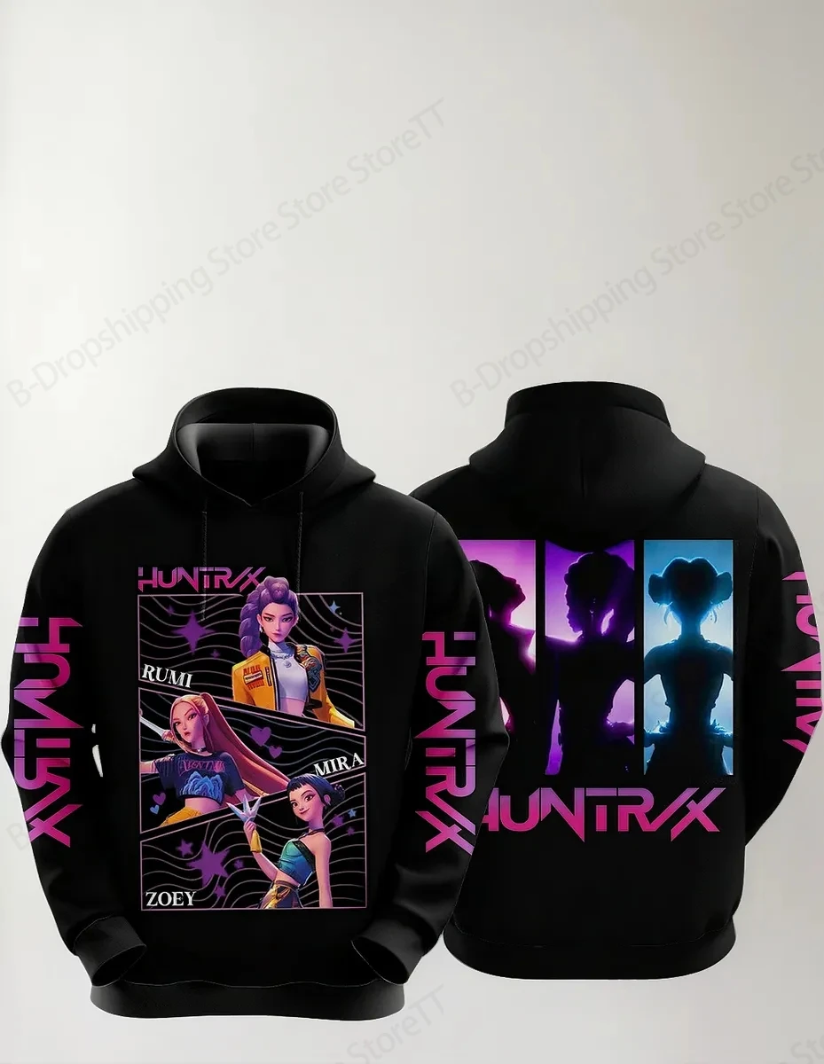 Kpop démon chasseur Huntrix tigre impression 3D sweat à capuche hommes femmes mode sweat à capuche décontracté survêtement pull Anime vêtements