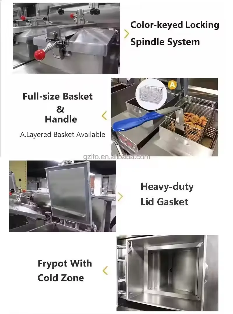 Commercial Stainless Steel Electric Chicken Standing Henny Penny Pressure Fryers view 4
