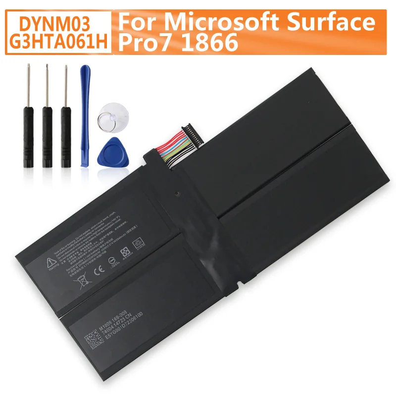 

New Replacement Battery DYNM03 G3HTA061H For Microsoft Surface Pro7 1866 5702mAh with Tools