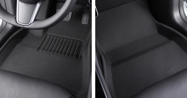 car floor mat 2017-2022 For T-esla Model 3 Model 3D Compression Molded car Floor Mats for Left Drive