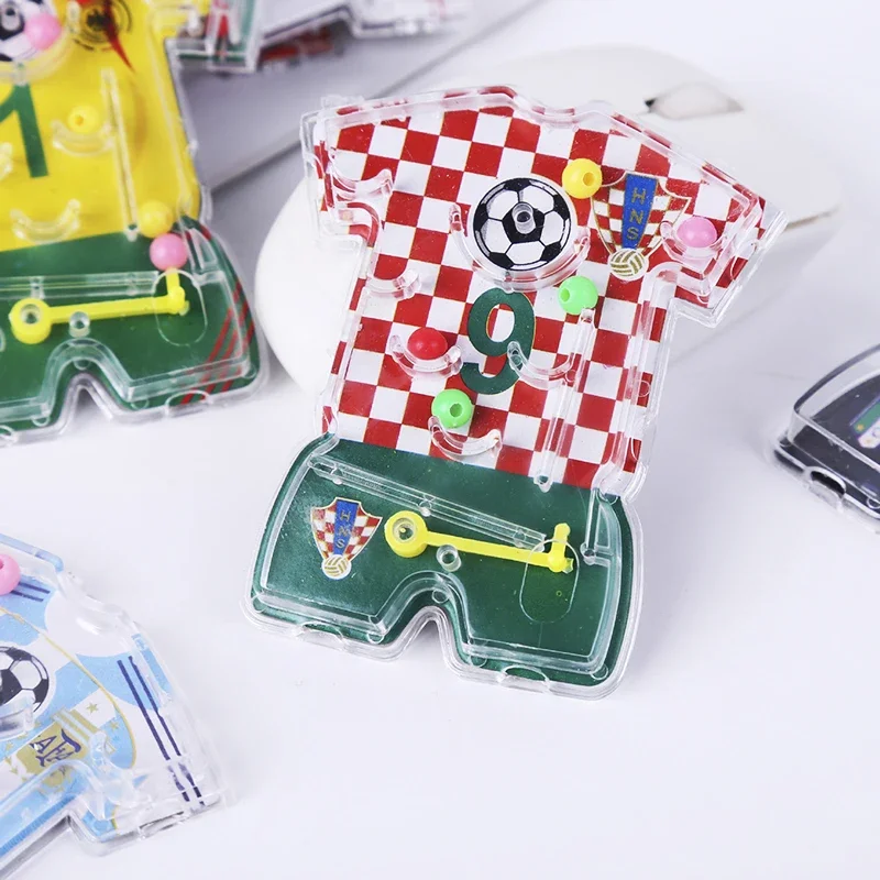 24 Pcs Football Themed Pinball Maze Fingertip Toys Soccer Team Game Maze Kids Birthday Party Favors Goodies Fillers Pinata Gifts
