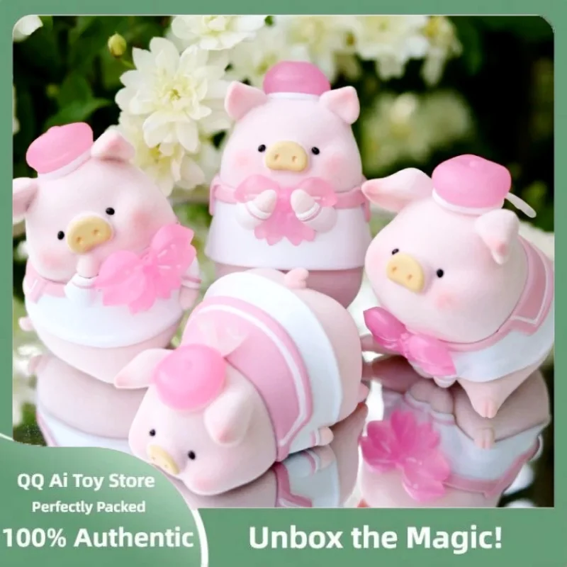 

Original Lulu Piggy Sakura Series Blind Box Cute Lulupig With Flower Action Figure Toys Cute Trendy Dolls Ornmants Statue Gift