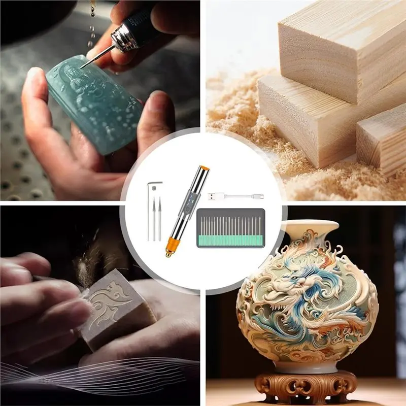 AS94-High-Accuracy Engraving Tool Kit-Metal, Wood, Stone Compatible, Ideal For Jewelry Crafting, Art Stone Projects