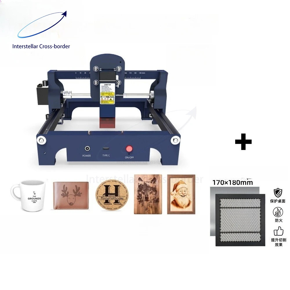 Portable Mini Desktop Laser Engraver - Automatic Marking Machine for DIY, Micro Coding, Stall Business, Home & Craft Use