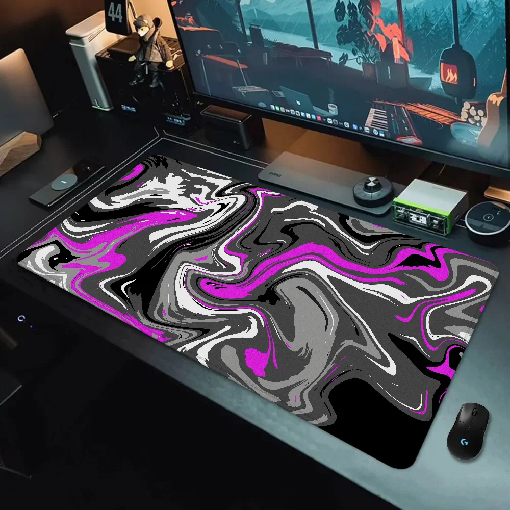 Abstract Swirls Anime Mouse Pad 900x400 Keyboard Gaming Room Decoration Computer Desk Accessories Office PC Gamer Cabinet Games