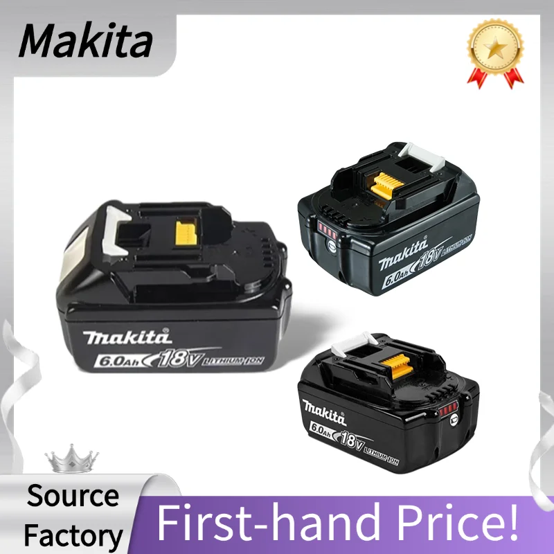 

6Ah Makita 18v Battery, Works with Makita Fast Chargers,Reduce Charging Time, Increase Your Productivity with Continuous Power