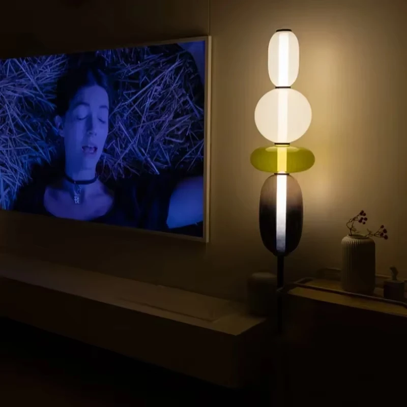 Postmodern Floor Lamp Colored Glass Design Living Room Sofa Standing Lights LED Bedside Lamp Minimalist Room Decoration Lighting - view 3