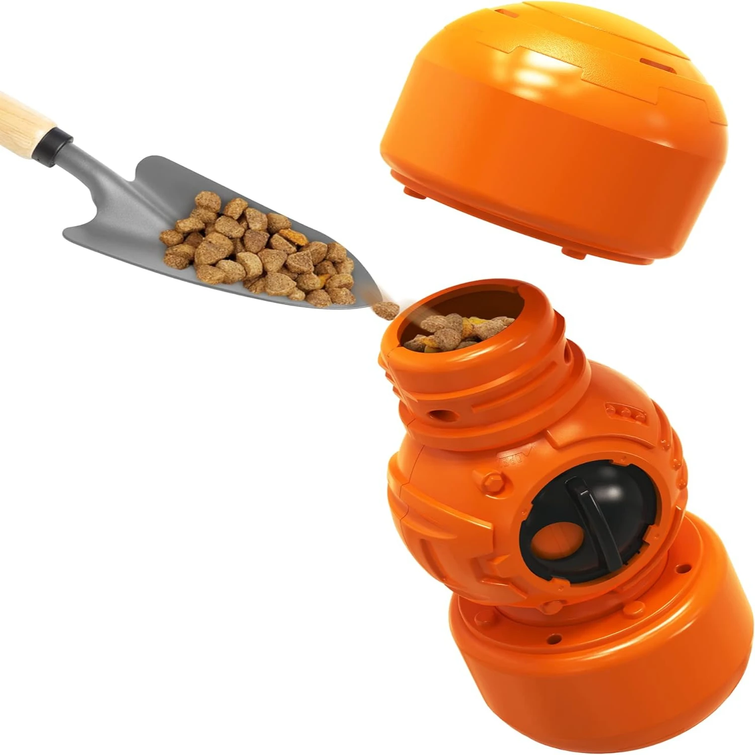 

Interactive and Durable Orange Slow Feeder Rolling Toy for Large and Medium Dogs - Fun and Enriching Treat Dispensing Dog Toys -