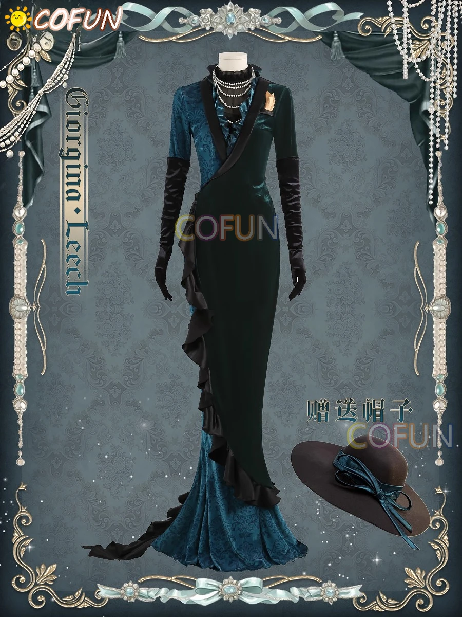 COFUN [مخصص] زي العجائب الملتوي جورجينا ليتش-اليشم وفلويد ليتش أمي بدلة فاخرة أزياء تنكرية للنساء لي