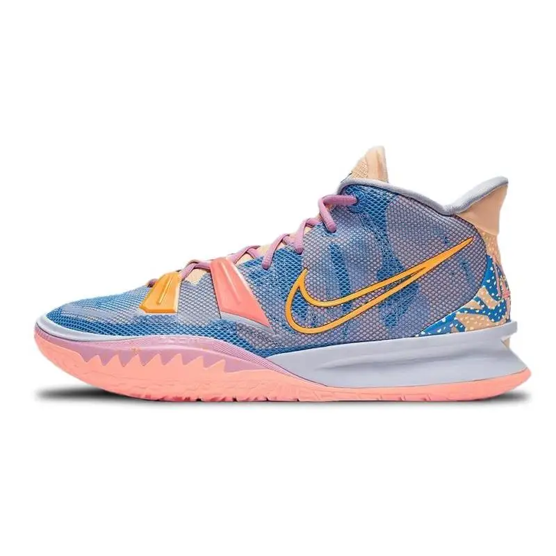 Nike Nike Kyrie 7 Basketball Shoes Unisex Mid-top Pink/Blue/Yellow Sneakers shoes DC0589-003