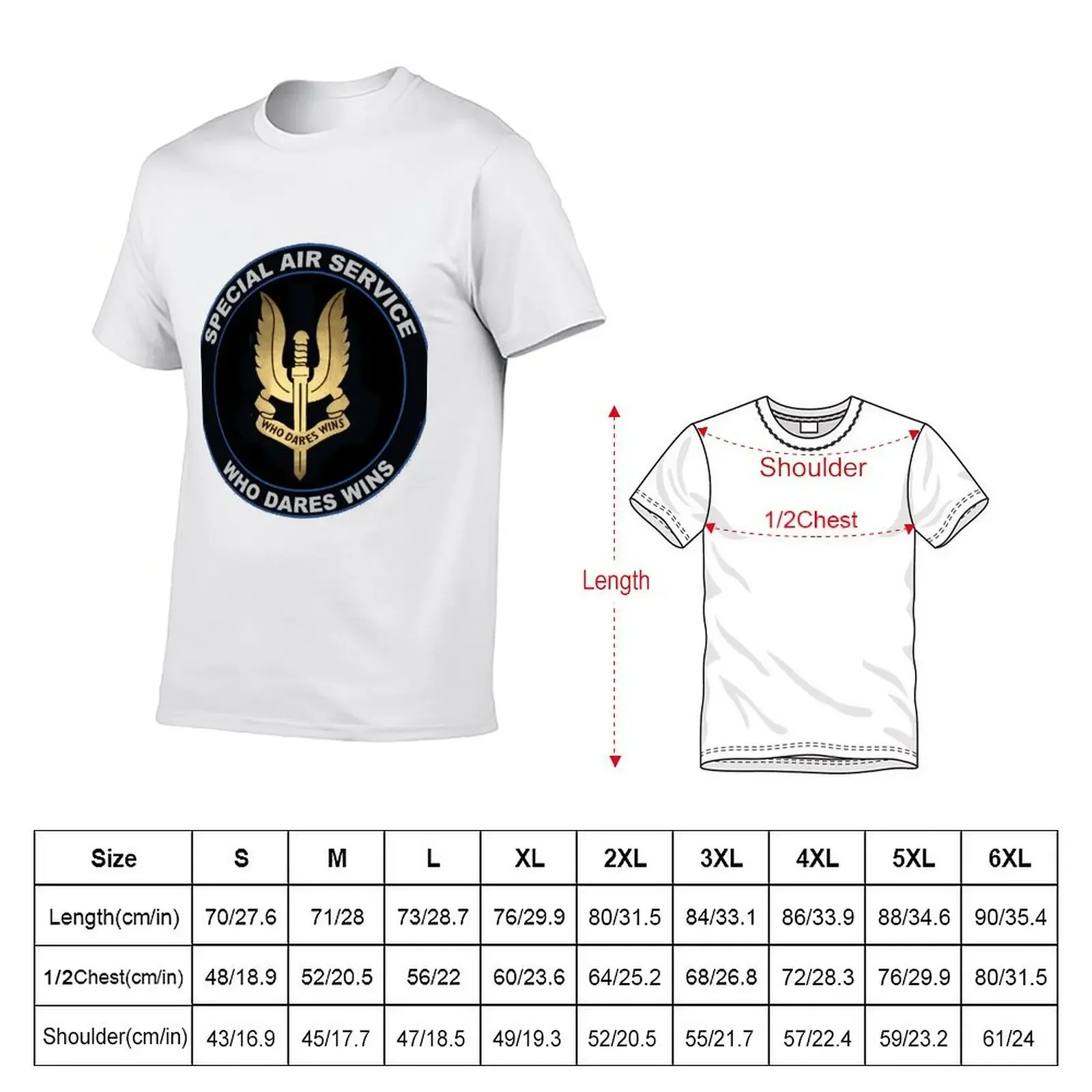 Special Air Service Logo T-Shirt oversized graphic tee cute clothes blanks t shirts for men cotton