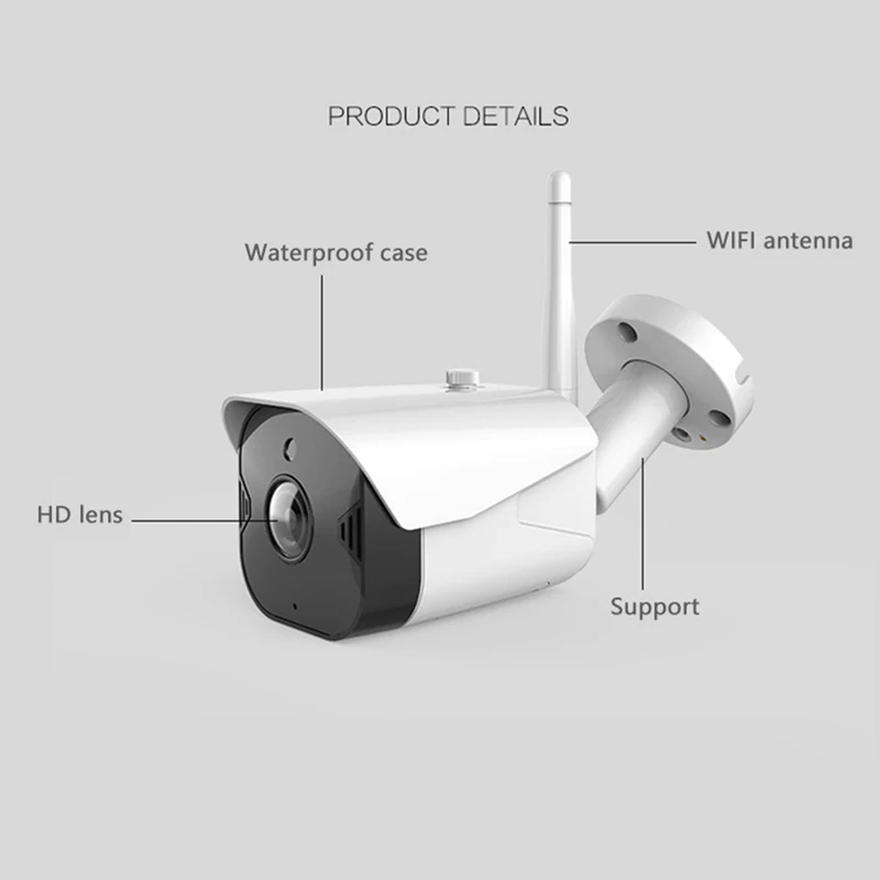 LANBON Nieuw ontwerp High Definition Smart Home Bullet-camera met groot bereik