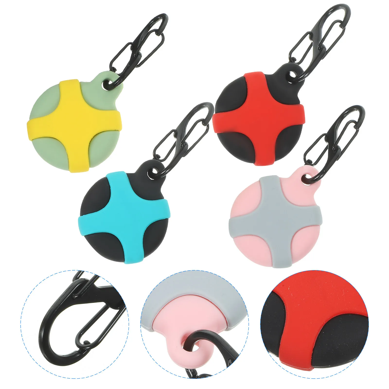 

4Pcs Waterproof Locators Protective Silicone Case Shockproof Anti-Scratch Lightweight Tracker Cover for Outdoor Use