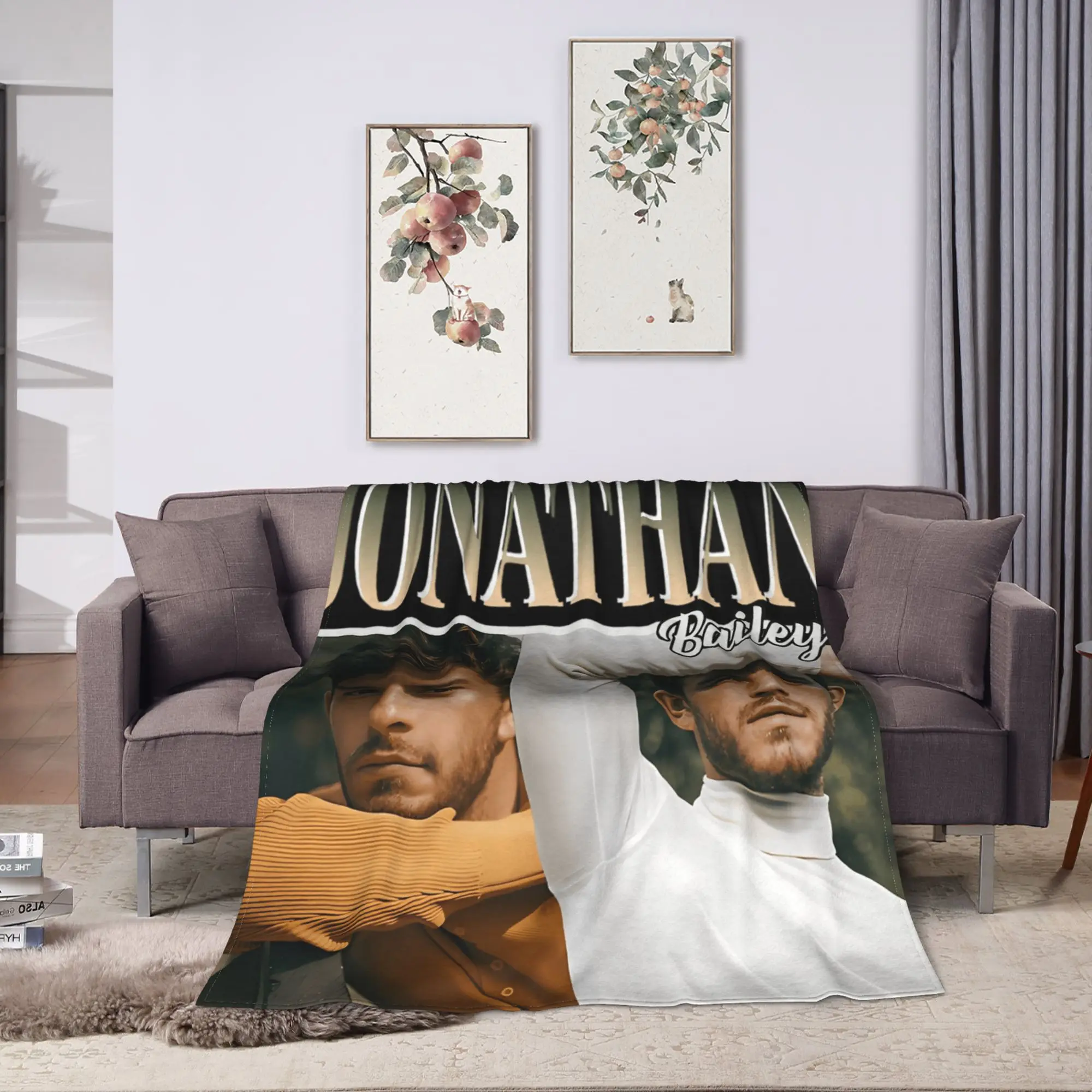 Warm Soft BlanketChild Decorative Jonathan Bailey Bedding Throws  Flannel Bedspread For Living Room Graphic Sofa Bed Cover