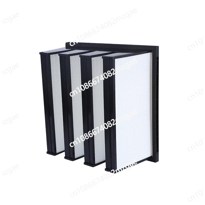 

Large air volume V-type high efficiency filter H13 ABS animal husbandry sub-high efficiency filter F