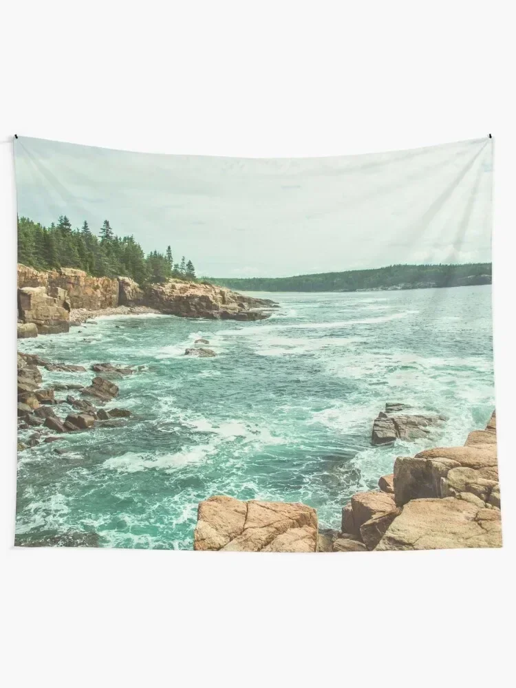 Acadia National Park Seashore II Tapestry Room Decorations Aesthetic Room Decorating Aesthetic Tapete For The Wall Tapestry