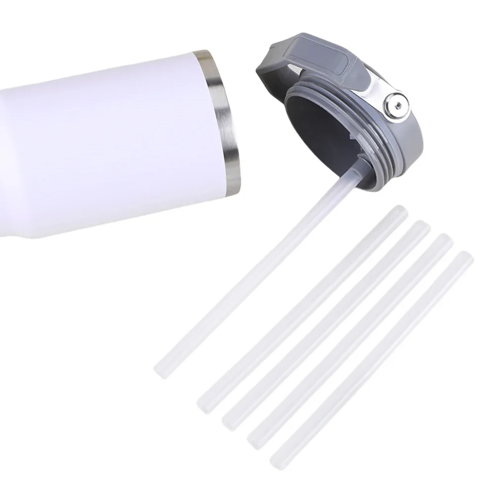 

5Pcs Replacement Straws Wear-Resistant Reusable Straws Long Straws Plastic Straws for 30oz Accessories Puffco proxy Boba Straws
