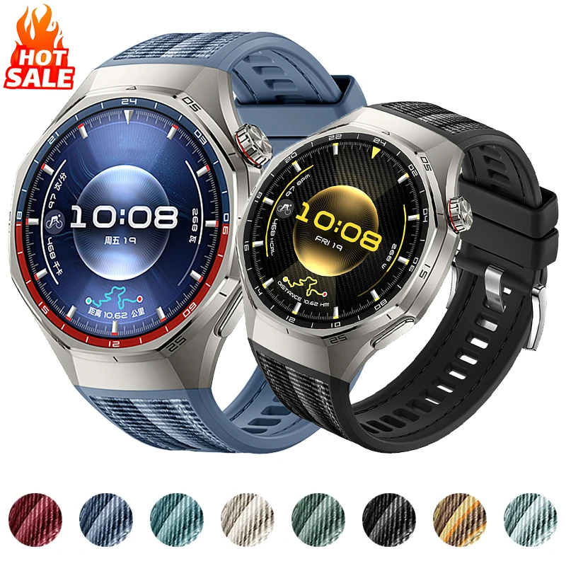 Nylon Woven Silicone Composite Strap for Huawei Watch GT6 Pro 46mm Wristband Bracelet for For Huawei Watch GT6 Pro Sports Bands