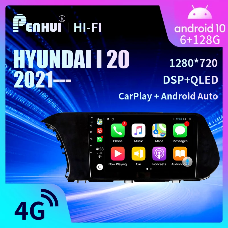 

Car DVD For HYUNDAI I 20 2021--- Car Radio Multimedia Video Player Navigation GPS DSP CarPlay Screen Android10.0