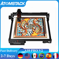 ATOMSTACK A10 Pro V2 Laser Engraving Wood Machine 12W CNC DIY Laser Printer Cutter Engraver 410*380mm Working Area Free APP