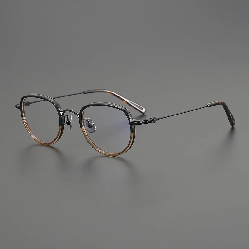 Vintage Classic Luxury Designer Glasses Frame for Women Optical Prescription Eyeglass Retro Titanium Men Myopia Reading Eyewear