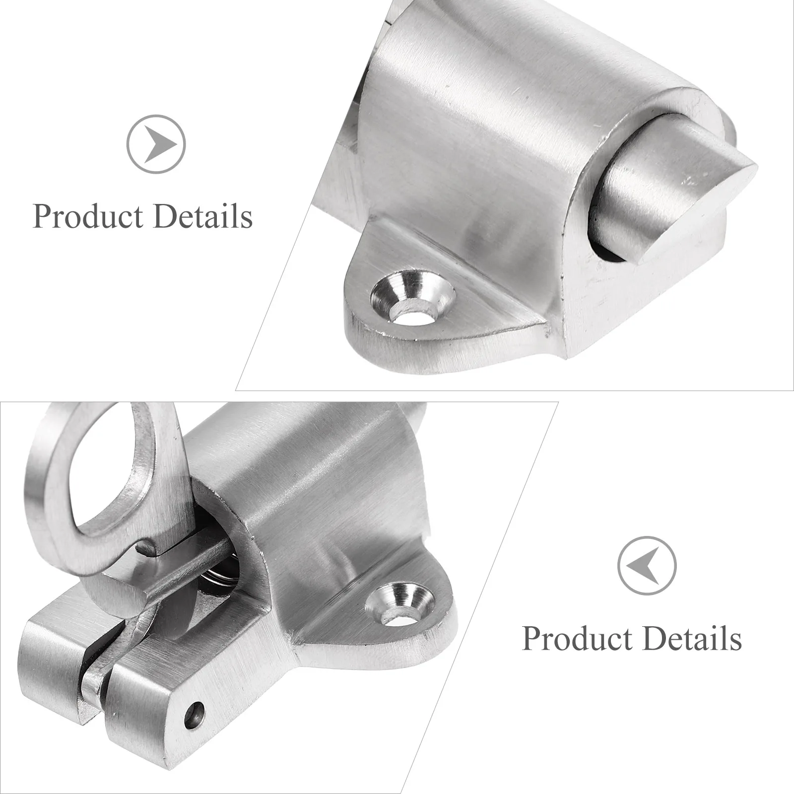 

Stainless Steel Spring Bolt Durable Anti Rust Lightweight Door Gate Lock Latch Home Thickened H Easy Install