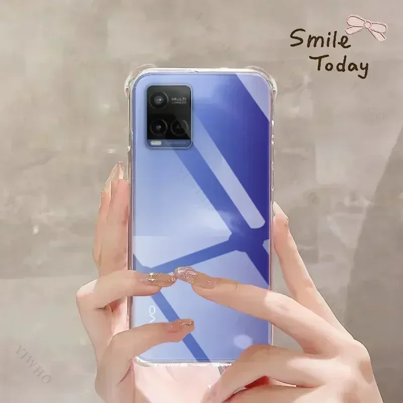 Clear Phone Soft Case for Vivo Y21s TPU Transparent Thin Case for Vivo Y 21 S Y21 21s 6.51