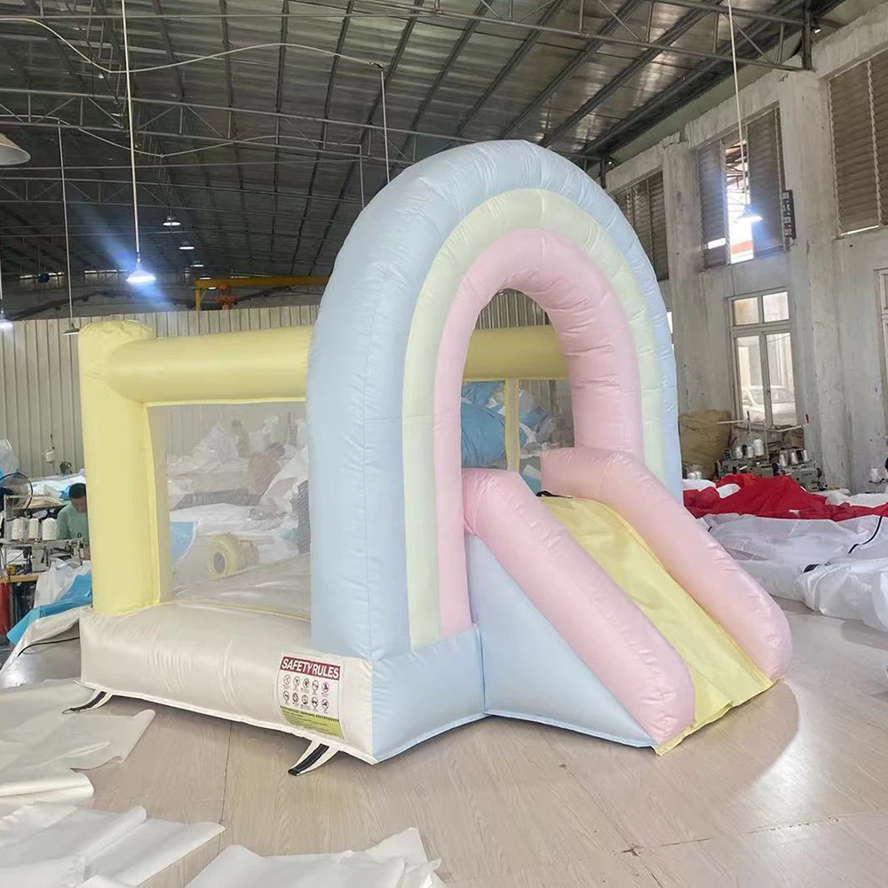 Maison de saut gonflable avec toboggan, château de saut durable pour les vacances des enfants, fête à thème, vente en gros