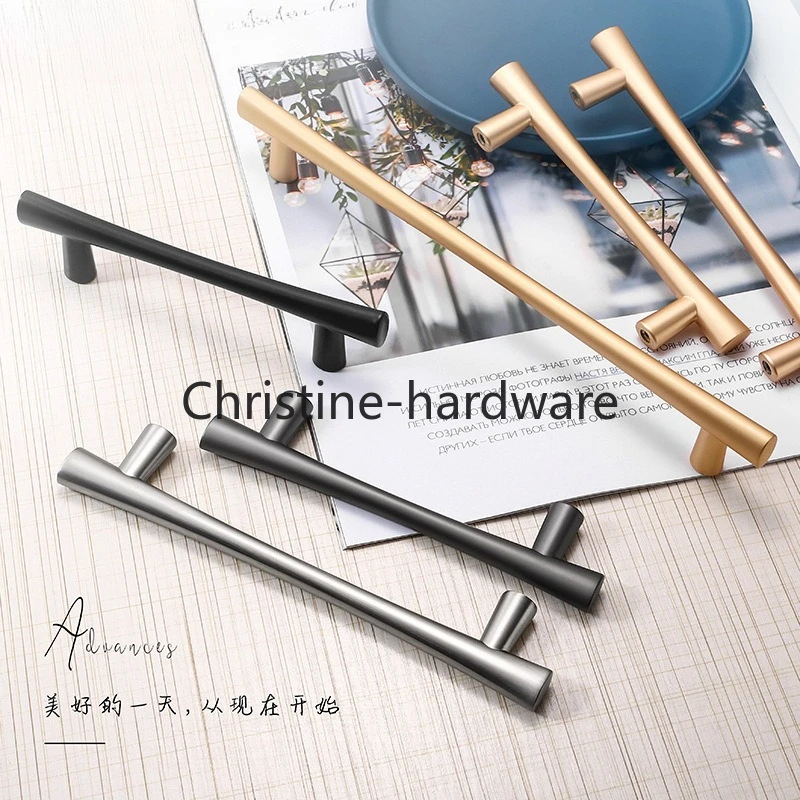 Cabinet door handle gold Chinese wardrobe drawer handle modern simple cabinet American accessories handle