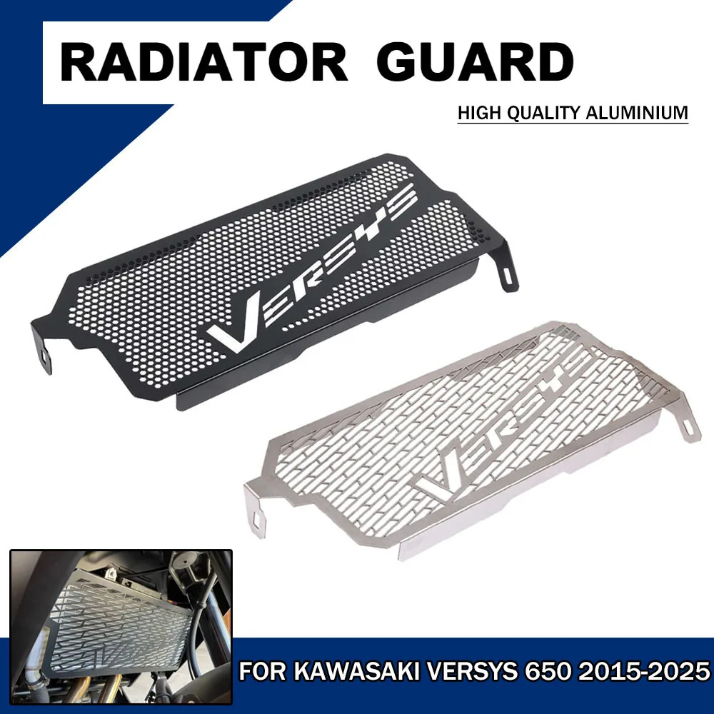 Protector de rejilla protectora para radiador de motocicleta, Protector de rejilla para Kawasaki Versys 650 KLE650 2015-19 2020 2021 2022 2023 2024 2025