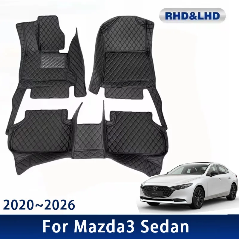 

Car Floor Mats For Mazda3 Mazda Axela 3 BP MK4 2020~2026 Sedan Anti-dirt Pads Para Auto Car Carpets Car Interior Accessories