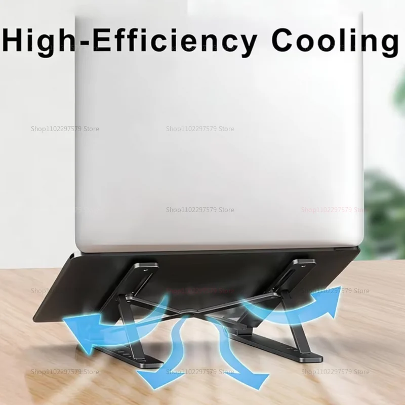Foldable Portable Laptop Stand Single/Double Layer Heat Dissipation Aluminum Alloy Adjustable Suitable For Books And Tablets